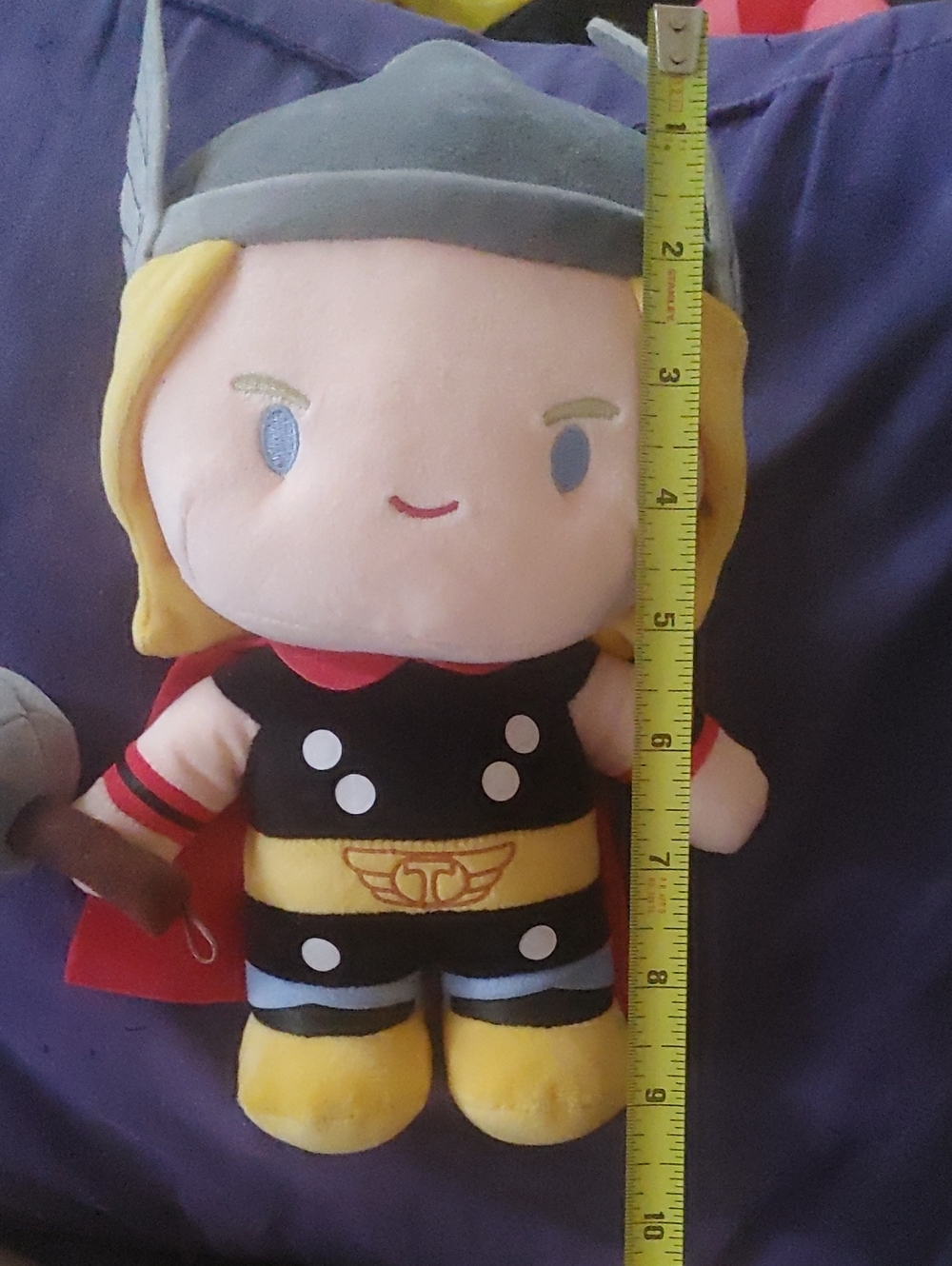 Plush Thor Superhero Toy - Yellow/Black